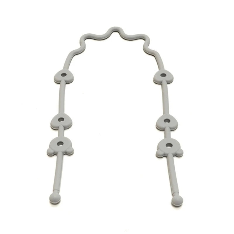 Baby Pacifier Chain with Safety Straps Silicone Holder Stroller & Highchair Accessory Drinking Cup Holder Strap