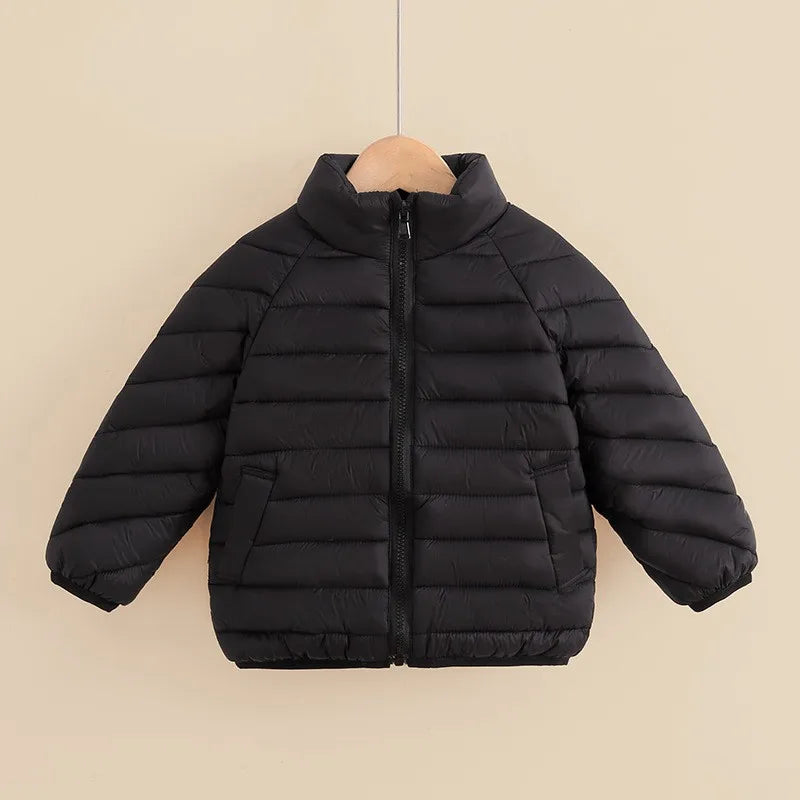 New Winter Thick Warm Jackets Autumn Kids Padded Down Cotton Clothes Boys Girls Hooded Parka Coats Children Outerwear 2-10 Years