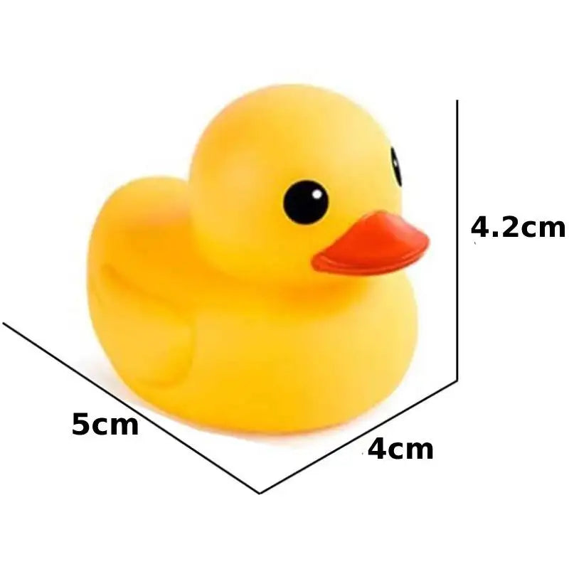 10pcs Preschool Rubber Ducks Squeak Float Ducks Bathtub