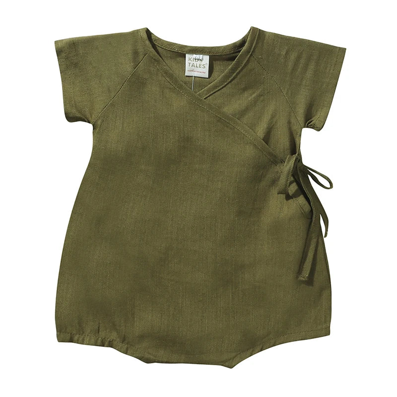 2026 Summer Newborn Baby Romper Cotton Short Sleeve Clothes Toddler Boys Girls