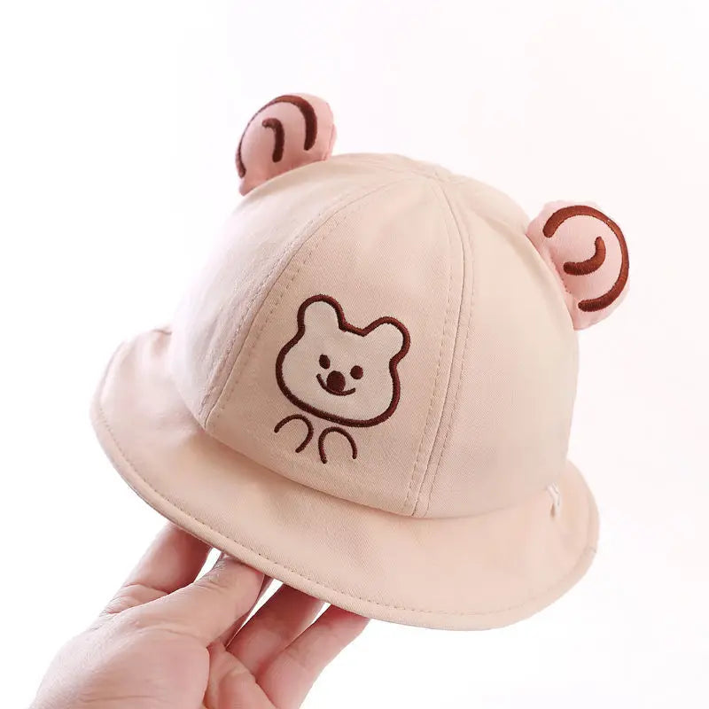 Baby Bucket Hat for Kids Spring Outdoor Boys Girls Sun Hat Summer Cute Frog Toddler Children Fisherman Cap Cotton