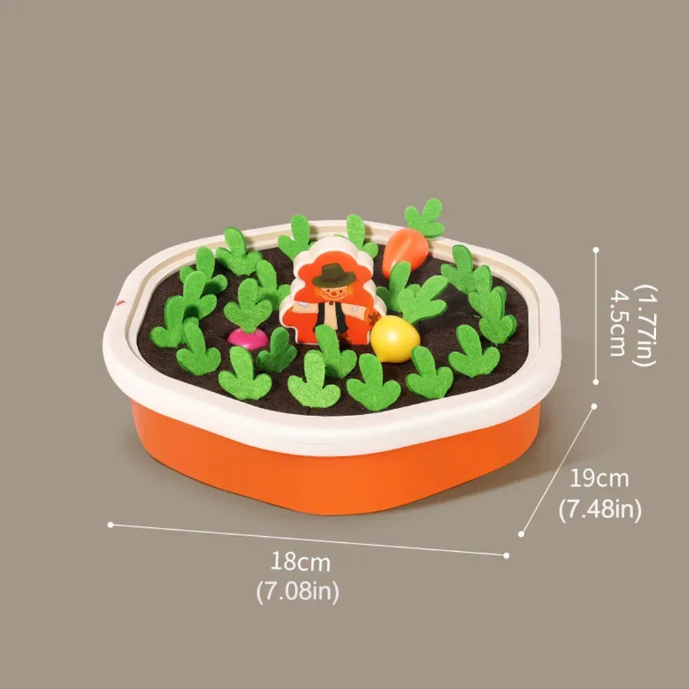 Baby Pull Out Radish Toys Montessori Toddler Memory Sorting Fine Motor Skills Education Fun Carrot Harvest Desk Game Teach Tool