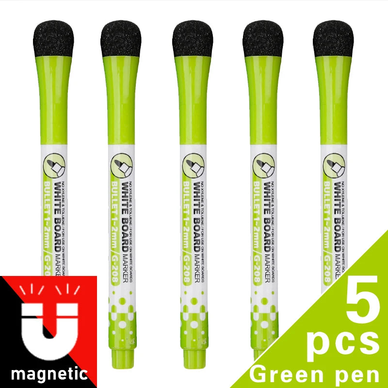 1 Set School Classroom Supplies Magnetic Erasable Whiteboard Pens