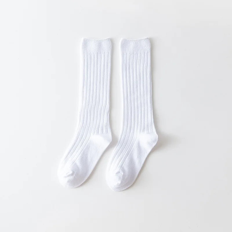 0-12Y Boys and Girls Cotton Socks Knee High