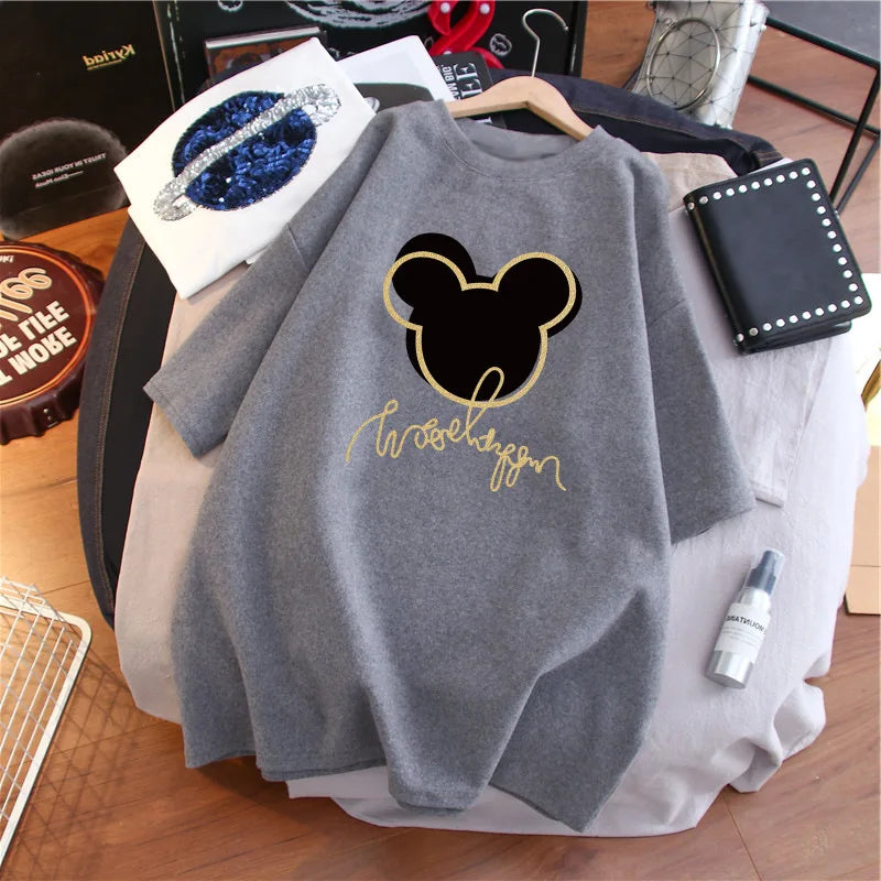 Short Sleeve Maternity Cotton Postpartum Woman Breastfeeding T-Shirt