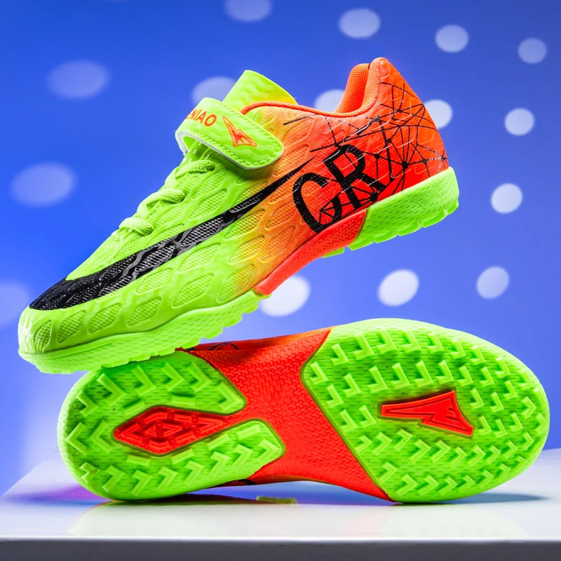 Kids Sport Indoor Turf Training Outdoor Children's Soccer Shoes Light