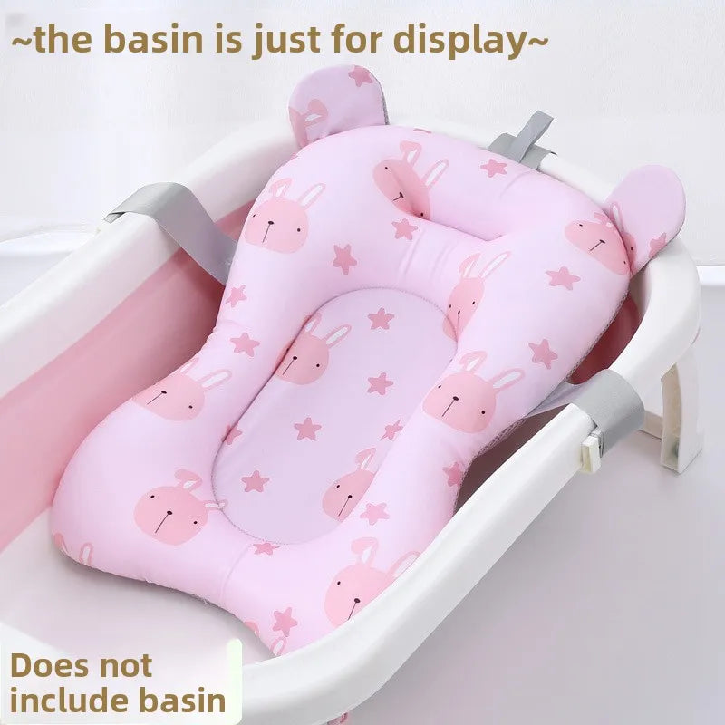 Baby Bear Shower Lying Down Stand Newborn Baby Bath Universal Soft Pillow Care Accessories