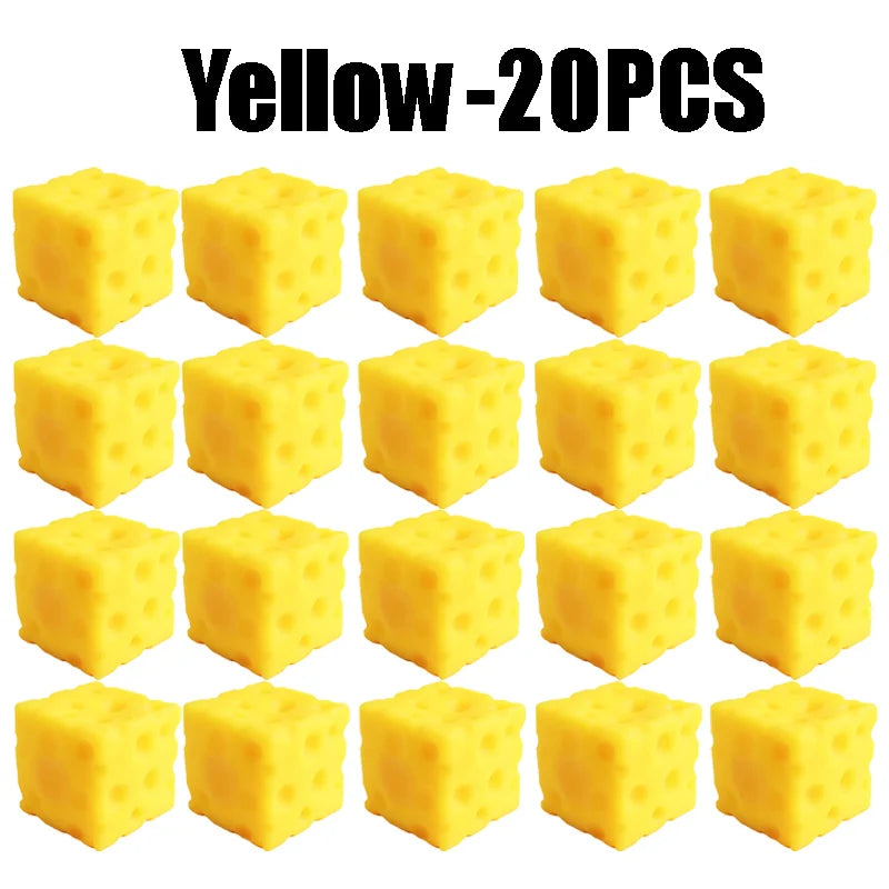 Cheese Novelty Squeeze Toy Soft Rubber Bouncing Sensory Anxiety Relief Focus Training Relaxation