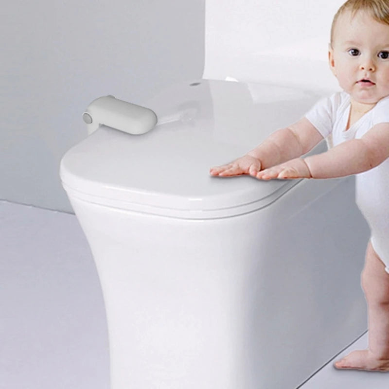 1Pc New Baby Toilet Lock Childproof Safety Bathroom Toilet Seat Lock,Quick Installation,Easy Double Button Unlock
