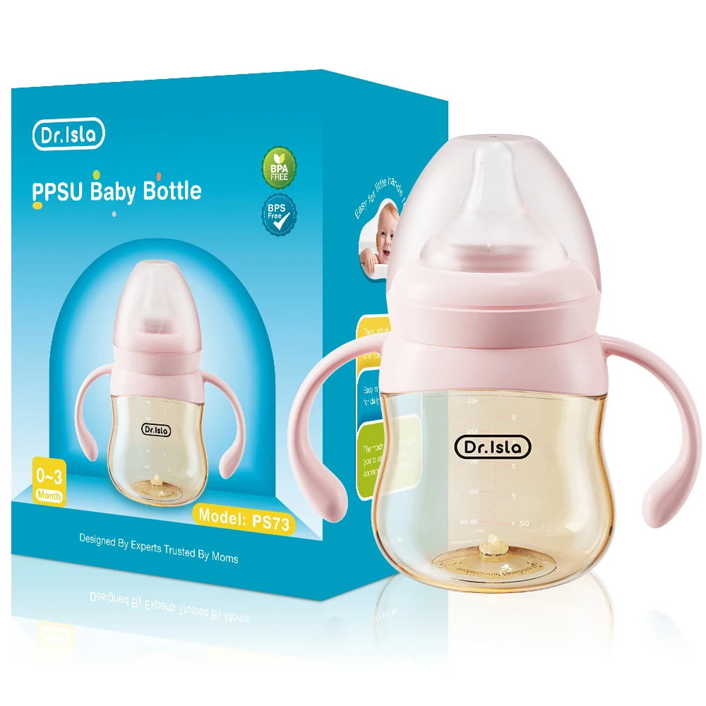160/240/300ml Baby Dot Anti-Colic＆Anti-Bloating Milk Bottle Kids Drinking Bottle＆Temperature Display Function