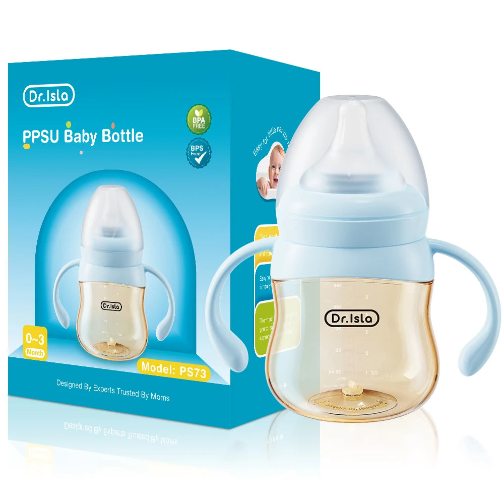 160/240/300ml Baby Dot Anti-Colic＆Anti-Bloating Milk Bottle Kids Drinking Bottle＆Temperature Display Function