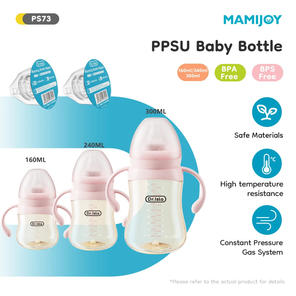 160/240/300ml Baby Dot Anti-Colic＆Anti-Bloating Milk Bottle Kids Drinking Bottle＆Temperature Display Function