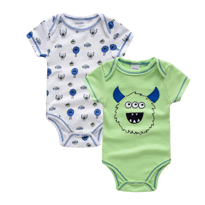 Honeyzone Summer Baby Clothes Infant Girls Romper Cute Lion Full Print Boys Bodysuits 2pcs /Set Trottie Jumpsuits Outfits 