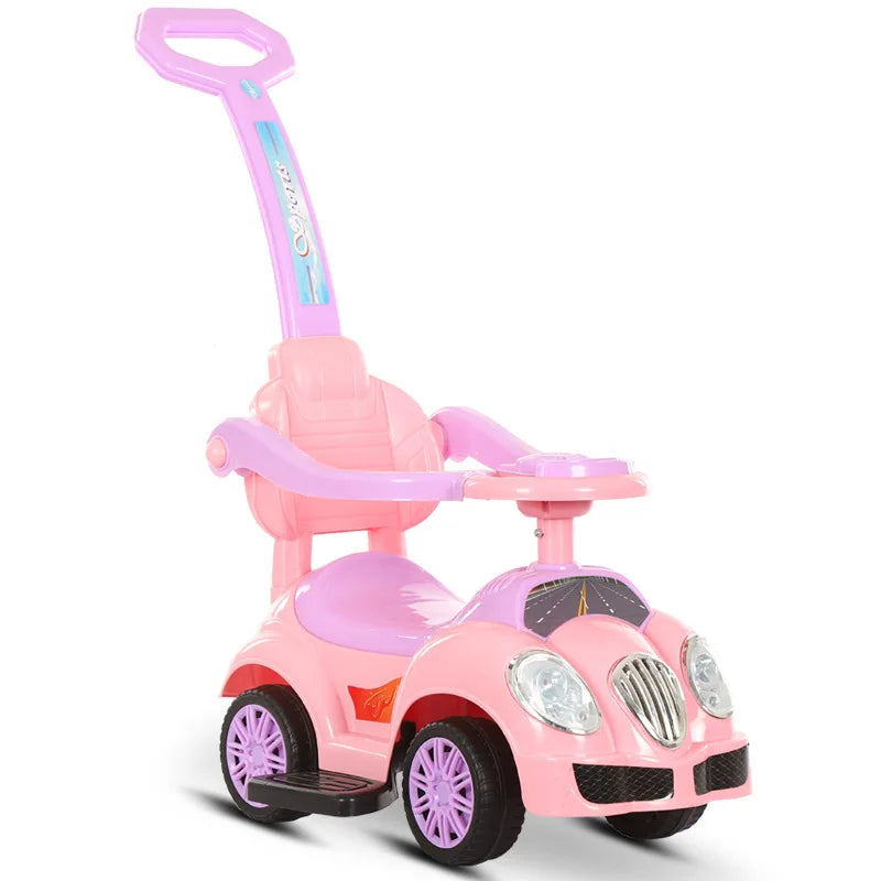 Children's Scooter Can Push and Sit Three in One Multifunctional Twist Car Baby Walker with Music
