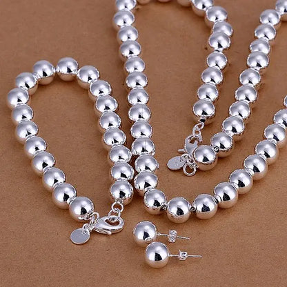 925 sterling Silver some model Valentine's Day gift necklace bracelet Earrings fashion jewelry sets for For Women Bridal wedding