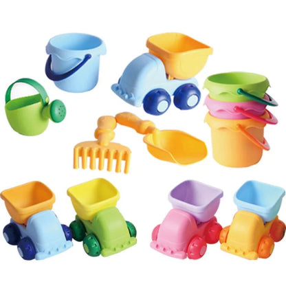 Beach Toys for Children Sand Water Castle Bucket Spade Shovel Rake Water Tool