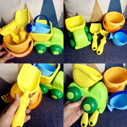 Beach Toys for Children Sand Water Castle Bucket Spade Shovel Rake Water Tool