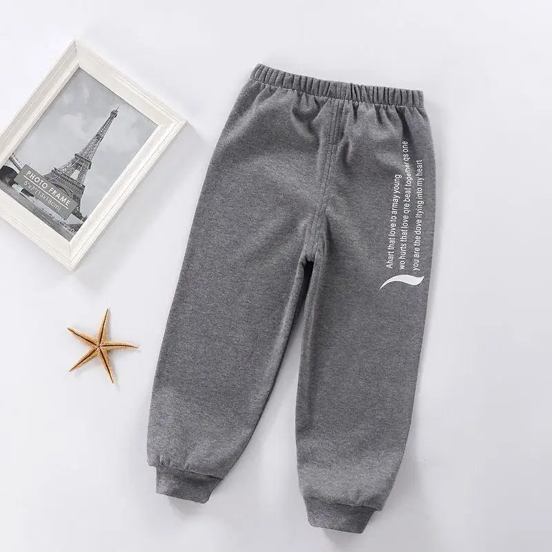 New Trend Casual Baby Kids Boys Girls Long Trousers Cotton Autumn Sport Pants 1-6 Years Old Toddler Pants Children's Clothing