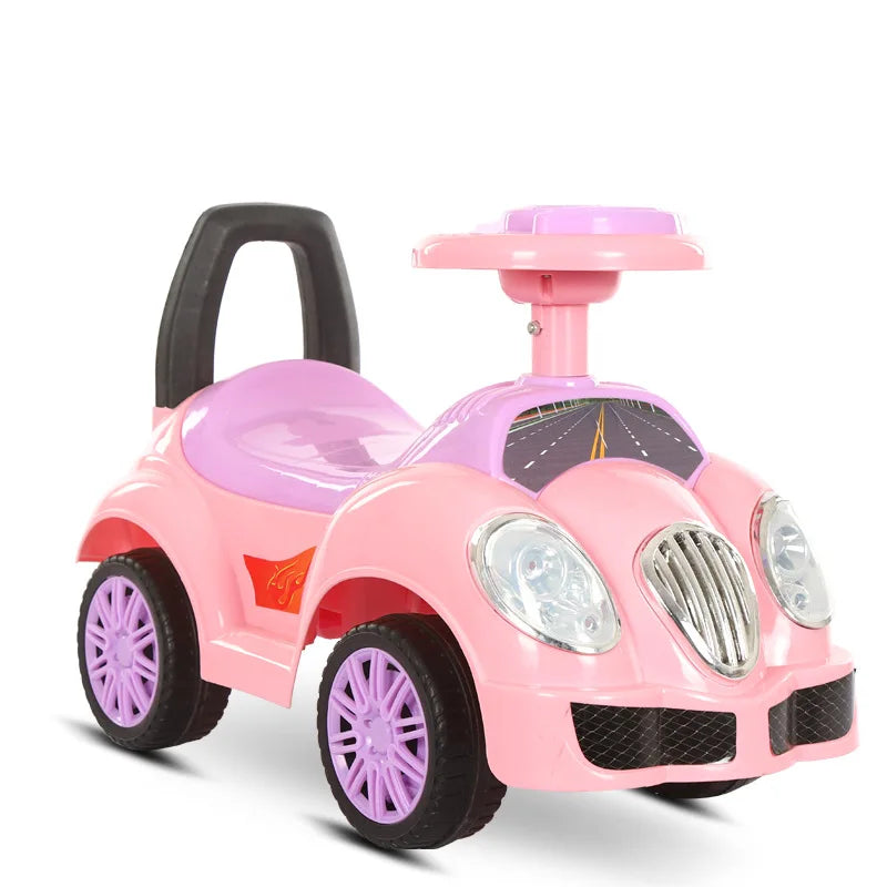 Children's Scooter Can Push and Sit Three in One Multifunctional Twist Car Baby Walker with Music