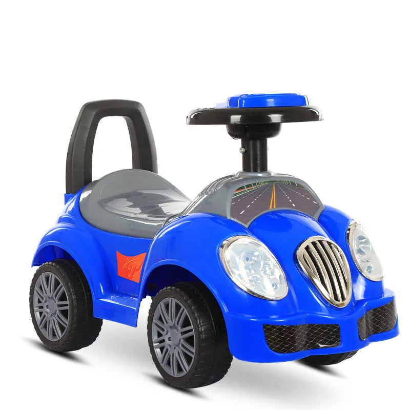 Children's Scooter Can Push and Sit Three in One Multifunctional Twist Car Baby Walker with Music