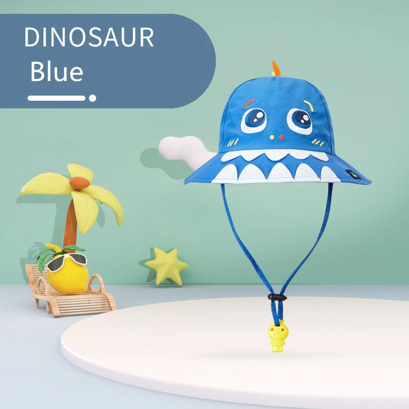 Lemonkid Brand Boys Girls Bucket Hat Solid Children Panama Fisherman Cap Cartoon Dinosaur Unicorn Kids Spring Autumn Sun Hats