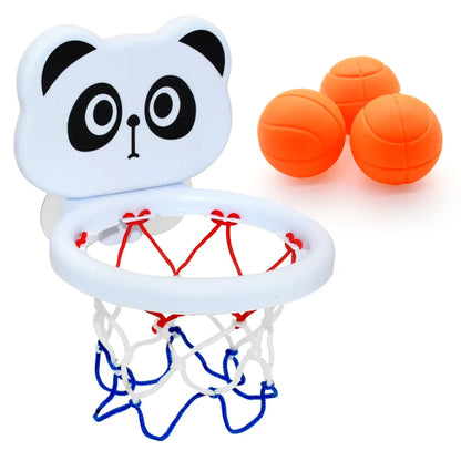 Baby Bath Toys Suction Cup Shooting Basketball Hoop With 3 Ball Bathroom