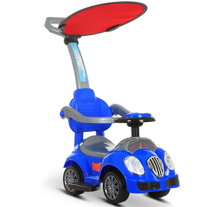 Children's Scooter Can Push and Sit Three in One Multifunctional Twist Car Baby Walker with Music