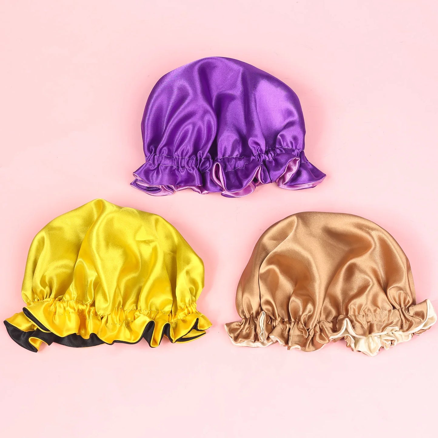 Child Girl Satin Silk Sleeping Cap for Children Baby Hair Bonnet for Sleeping Baby Silk Bonnet Double Layer Octopus Hair Cap