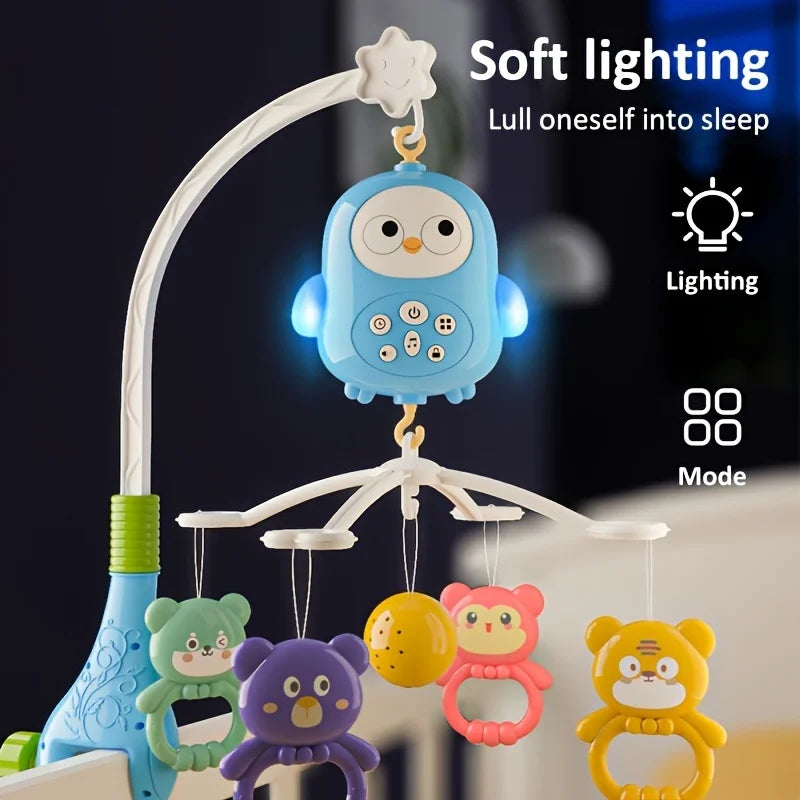 Musical Crib Mobile for Baby, 360° Rotating Baby Mobile with Soft Night Light & Multi-Soothing Modes, Infant Sleep Soother