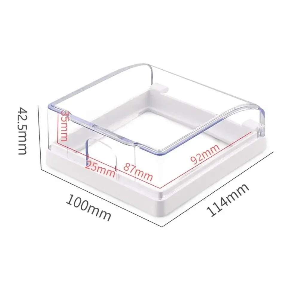 Power Outlet Portable Self-Adhesive Switch Protective Cover Waterproof Kids Safety Electric Plug Cover Protector