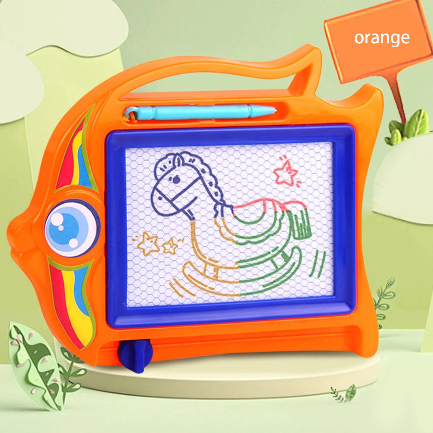 Children's colored magnetic small drawing board for early education, writing board, puzzle toy