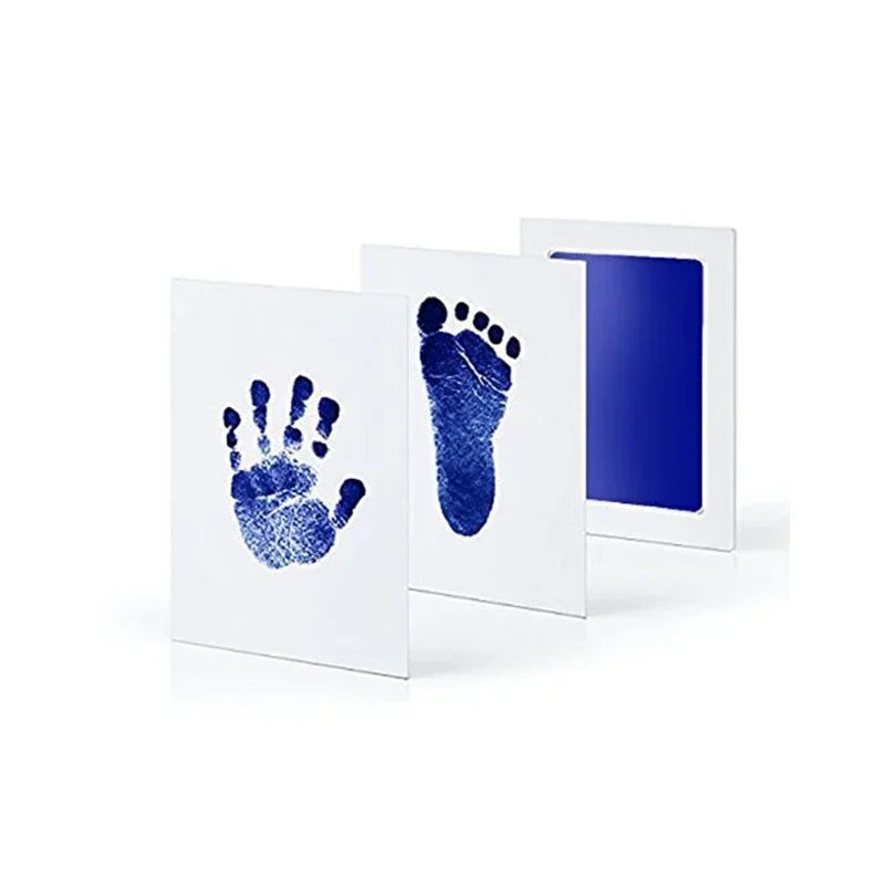 Newborn Baby DIY Hand And Footprint Kit Ink Pads Photo Frame Handprint Toddlers Souvenir Accessories Safe Clean Baby Shower Gift