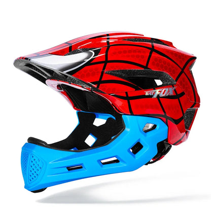 BATFOX child Bicycle helmet Detachable kids full face helmet for children motorcycle motocross helmet