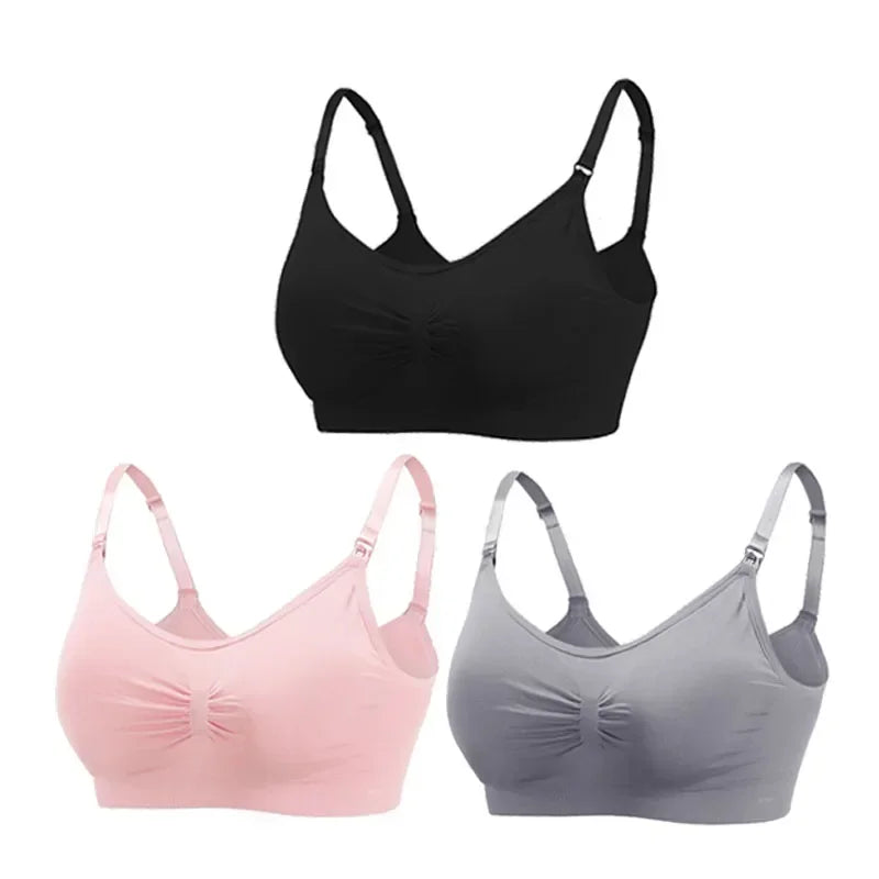 3PC/lot Maternity Nursing Bras Cotton Breastfeeding & Pregnant Moms