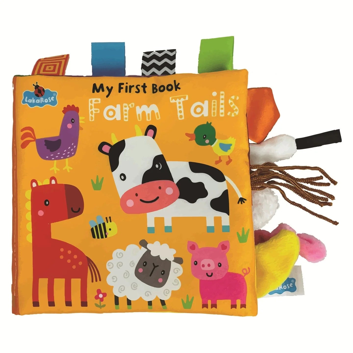 Animal Tail Cloth Book Tear Can Bite Pop-up Book Educational Enlightenment Early Education Infant Cognitive Toys 0-3 Years Old
