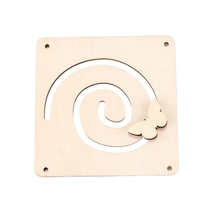 Montessori Busy Board Accessories Wooden Toy Combination Matching Doorbell Gear Graphics Educational Toy Education Trainig Toy