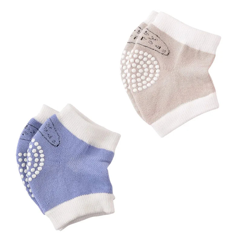 Baby Crawling Knee Pads Breathable, Toddler Walking Anti-Fall, Infant 0-3 Years Old, Pure Cotton Anti-Collision Elbow Pads, Non-
