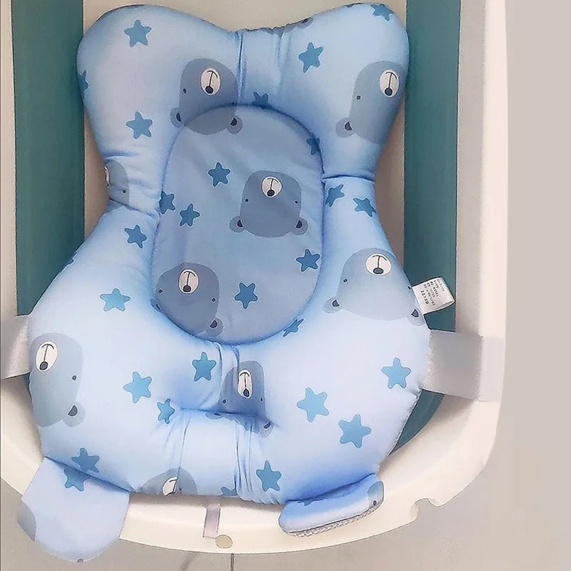 Baby Bear Shower Lying Down Stand Newborn Baby Bath Universal Soft Pillow Care Accessories
