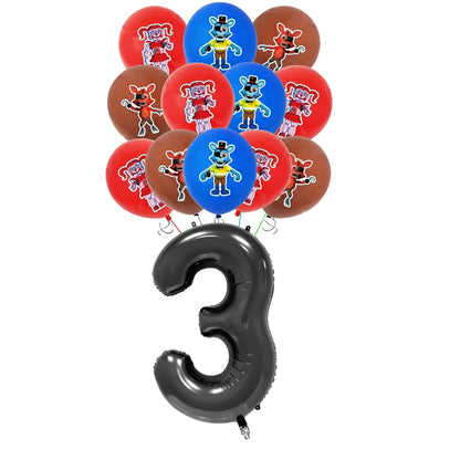 FNAF Five Nights Freddyed Birthday Party Decorations Balloons Plate Banner Tableware Set for Baby Shower Party Favors Kids Gifts