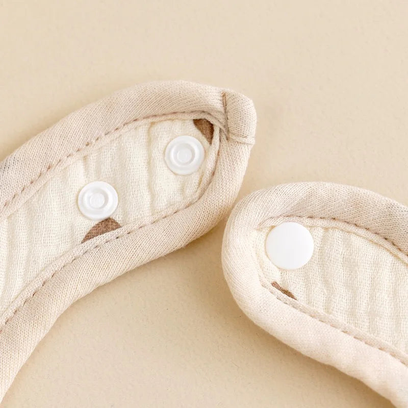 2PCS Thicken Cotton Bibs Newborn Baby