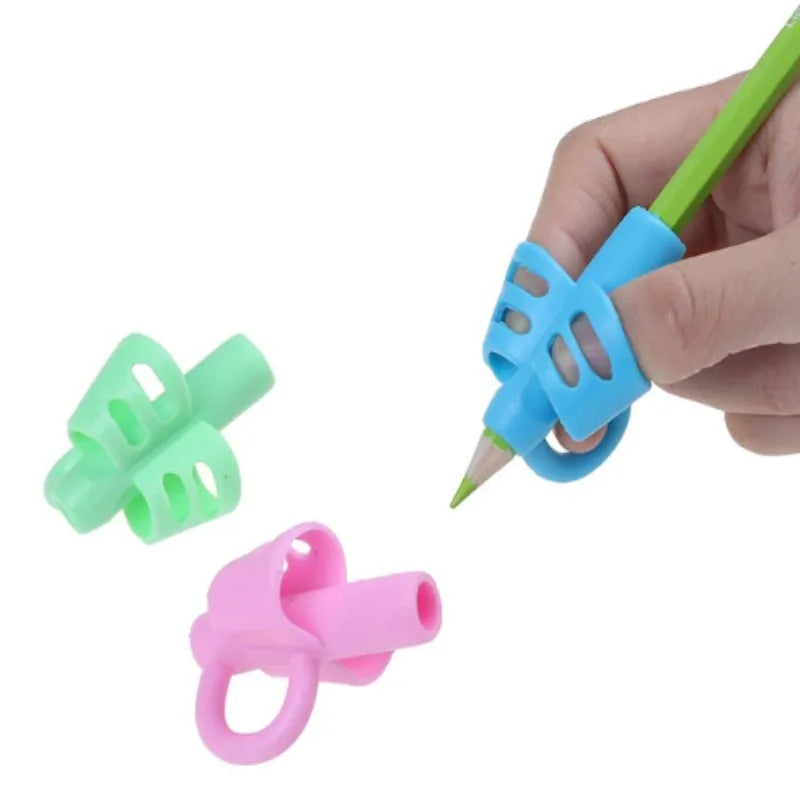 3Pcs/set Children Writing Pencil Holder Kids Writing Posture Correction Device Learning Aid Tool for School Office
