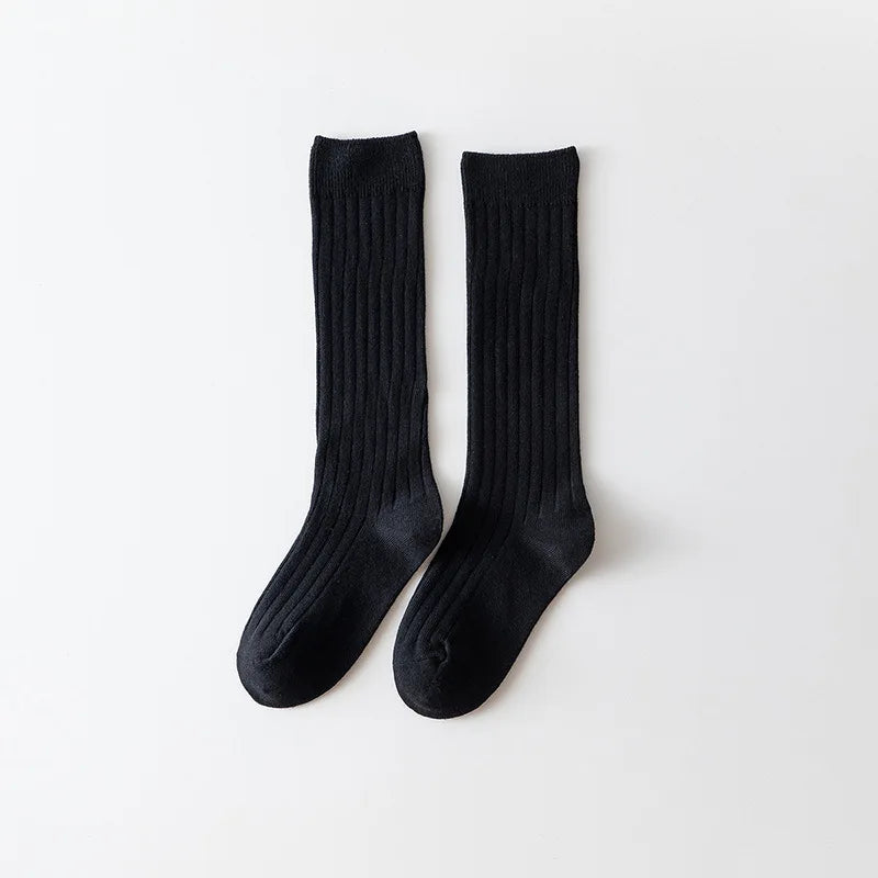 0-12Y Boys and Girls Cotton Socks Knee High