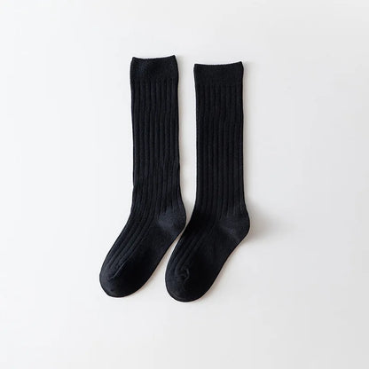 0-12Y Boys and Girls Cotton Socks Knee High