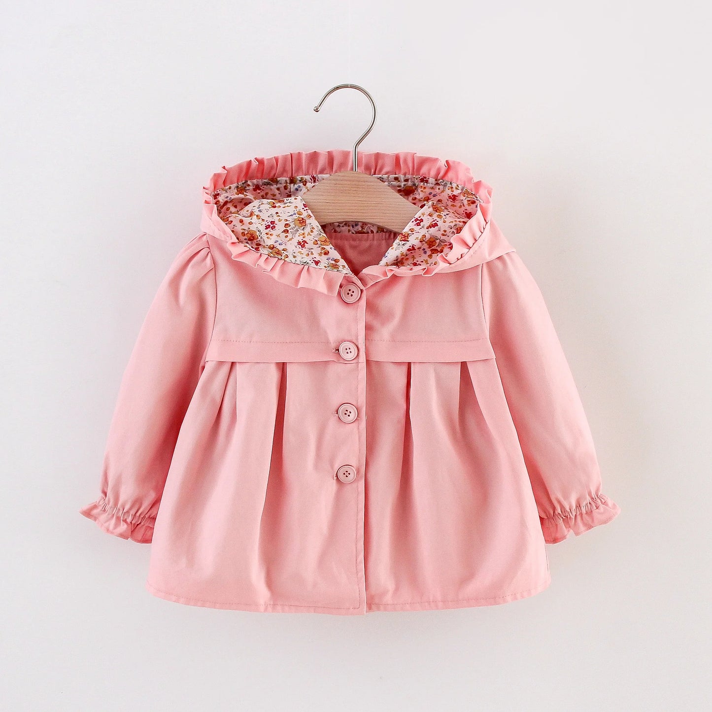 Baby Girl Jacket Long Sleeve Cotton Windbreak 0-3 Years