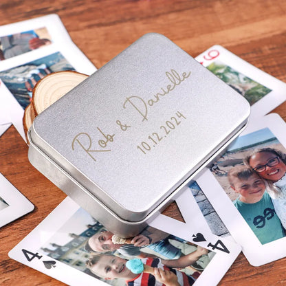 Custom Photo Playing Cards Personalized Pet Dog Cat Picture Poker Deck Anniversary Wedding Couple Invitation Card Memorial Gift