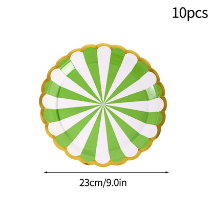 Birthday Decorations Party Paper Plates Cups Baby Shower Party Accessories Party Favors Gifts Plates for Party Supplies