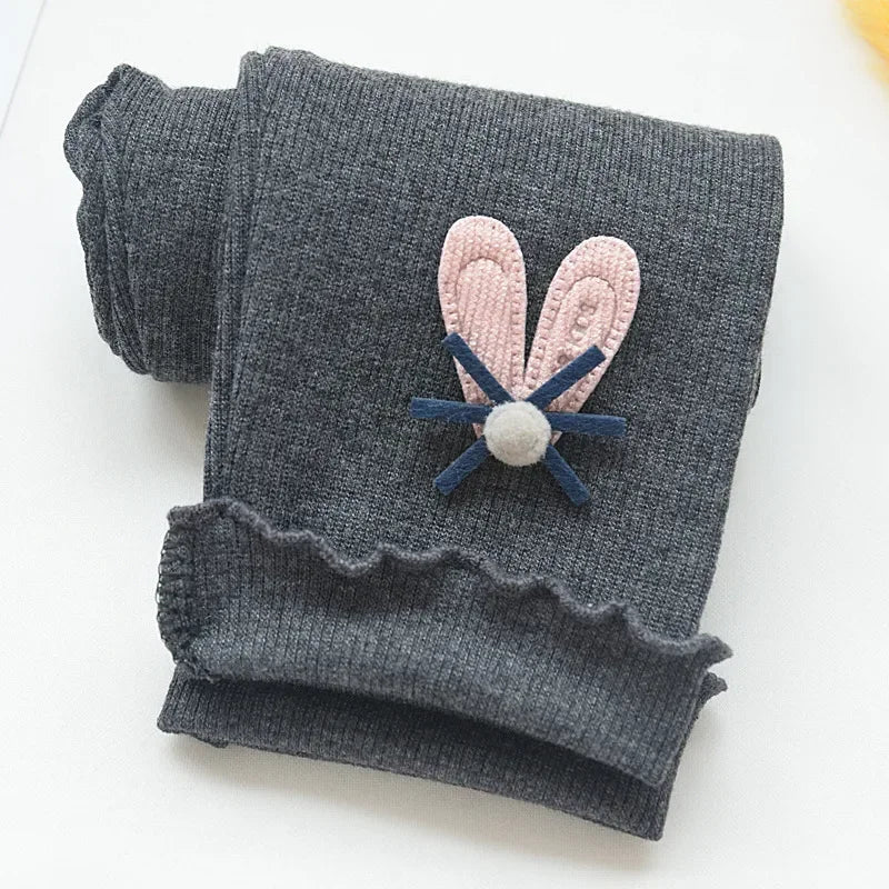Girls Leggings baby 1-8 Years Old Cute Cotton Elastic Pants Skinny Print Cartoon Pattern Children Leggings Trousers Casual Pants