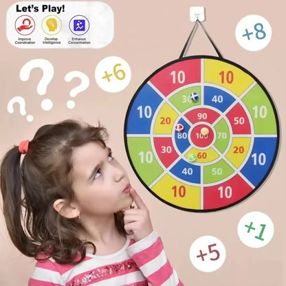 36cm Toy Dart Board with Sticky Balls Indoor/Outdoor Fun