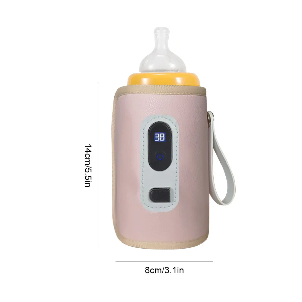 USB Milk Water Warmer Baby Nursing Bottle Heater Newborn Infant Portable Bottle Feeding Warmers Travel Stroller Insulated Bag
