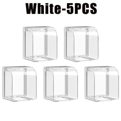 Portable Self-Adhesive Switch Protective Cover Waterproof Kids Safety Electric Plug Cover Power Outlet Socket Protector